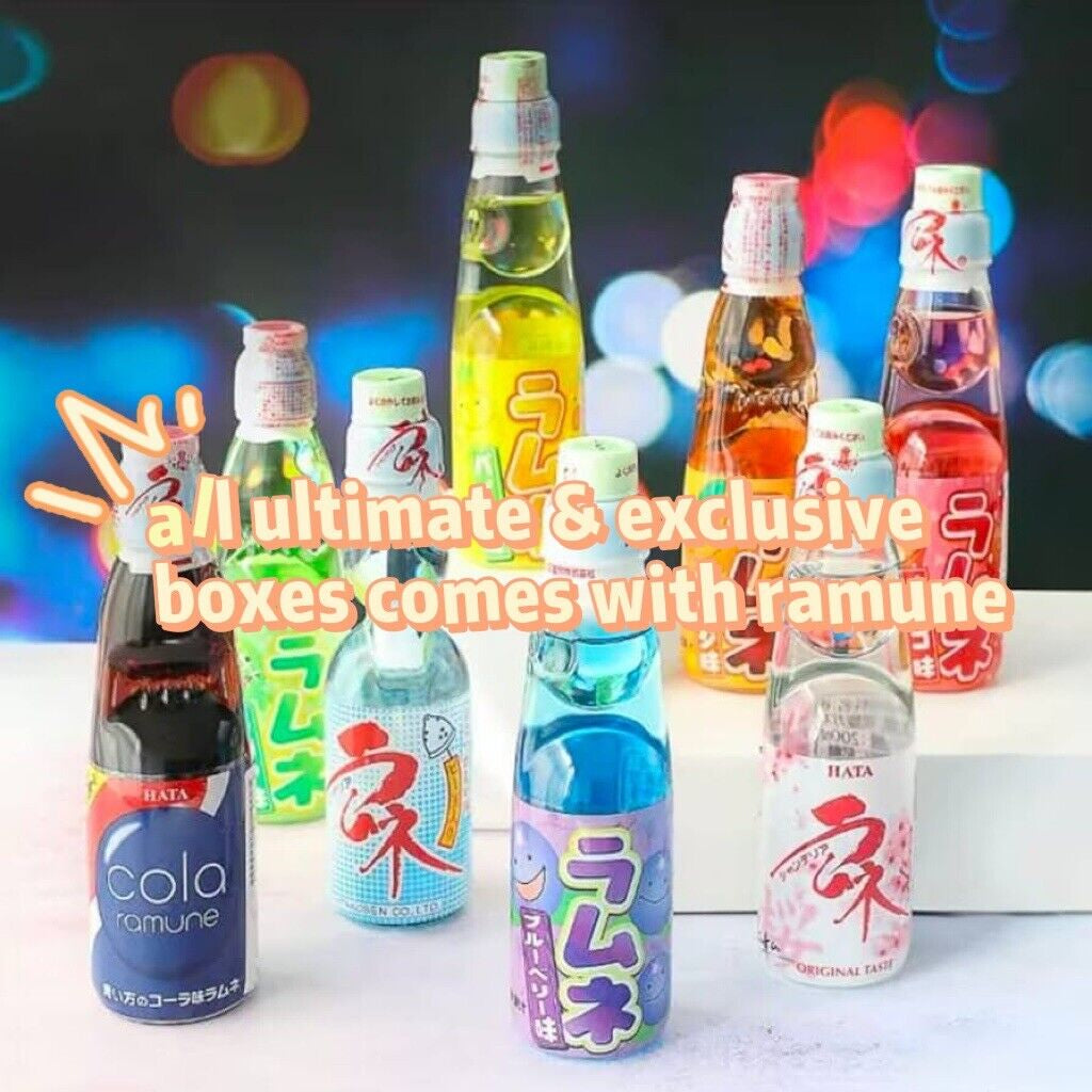 (US SELLER) 50 Exotic Japanese Korean Asian Snack Box Mystery Ramen Chips Ramune
