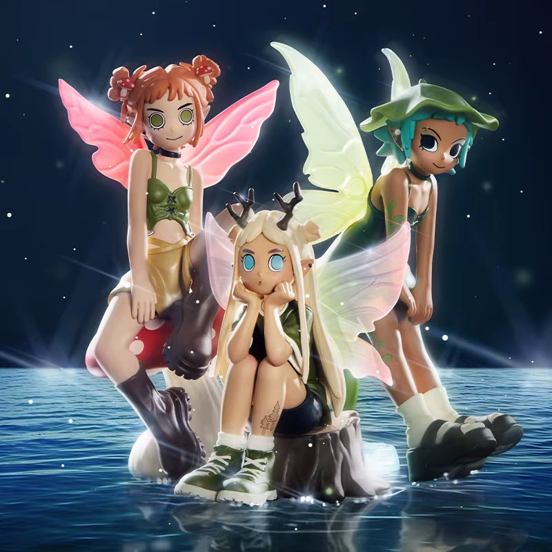 Peach Riot Punk Fairy Series Mystery Box 1PC/12PCS POPMART Blind Box Action Figure Cute Toy