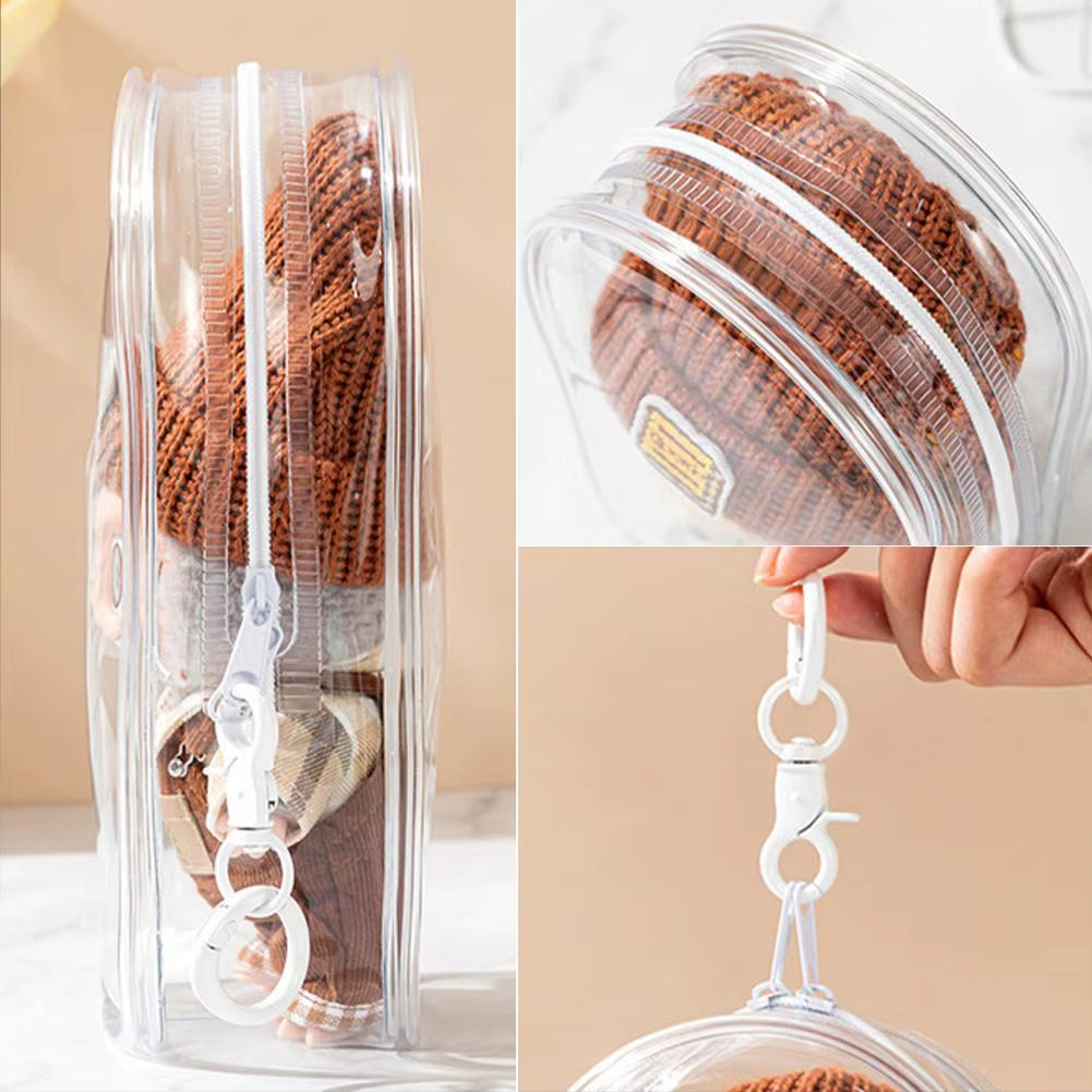 1Pc 19.5*10.5*5Cm Mystery Box Storage Case Doll Organizer Box Square Plush Dolls Display Bag for Labubu Doll Accessories