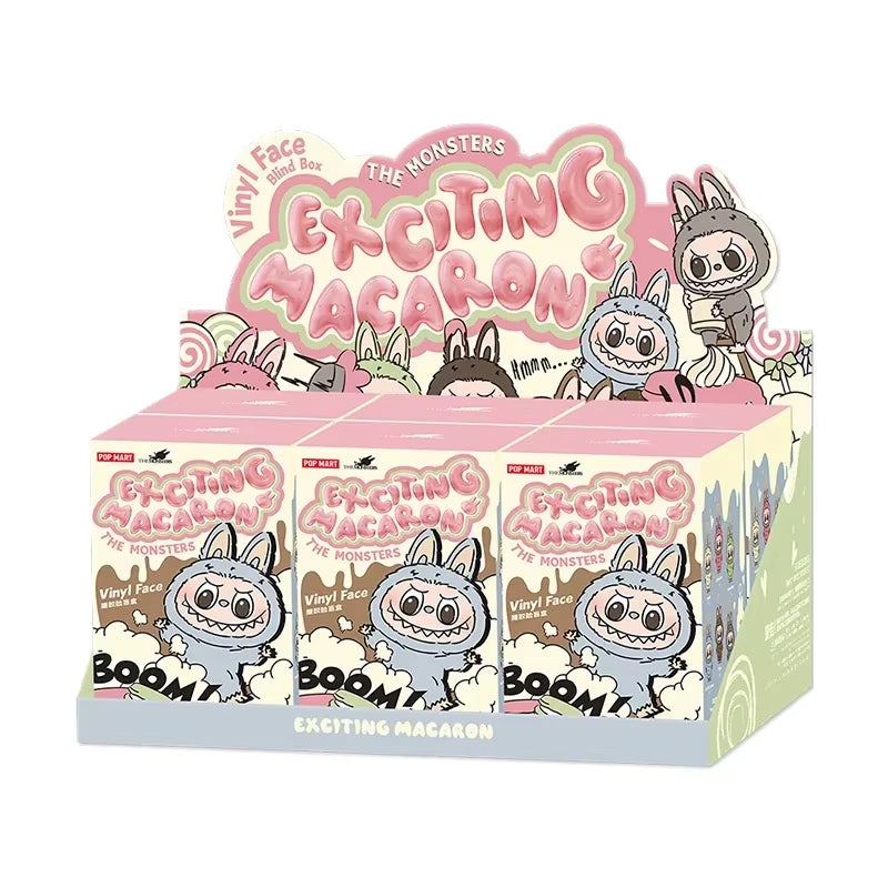 Alice Tienda Labubu Original Heartbeat Macaron Face Series Kawaii Trendy Play Cute Model Mystery Box Collection Toy Girls Gifts