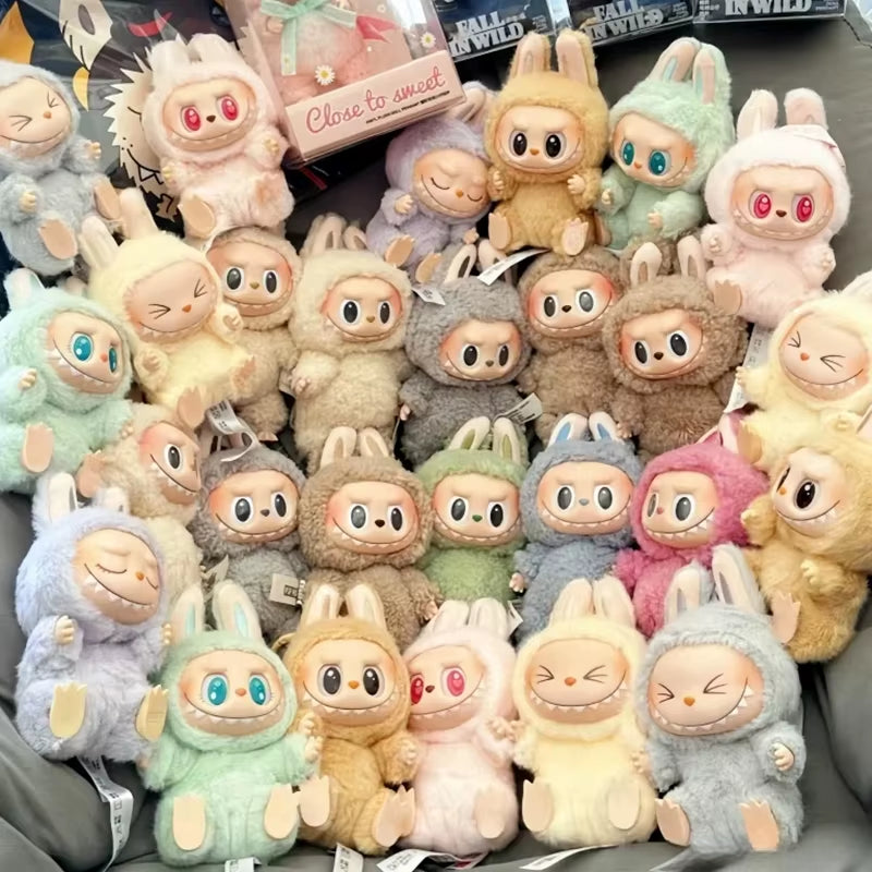 Alice Tienda Labubu Original Heartbeat Macaron Face Series Kawaii Trendy Play Cute Model Mystery Box Collection Toy Girls Gifts