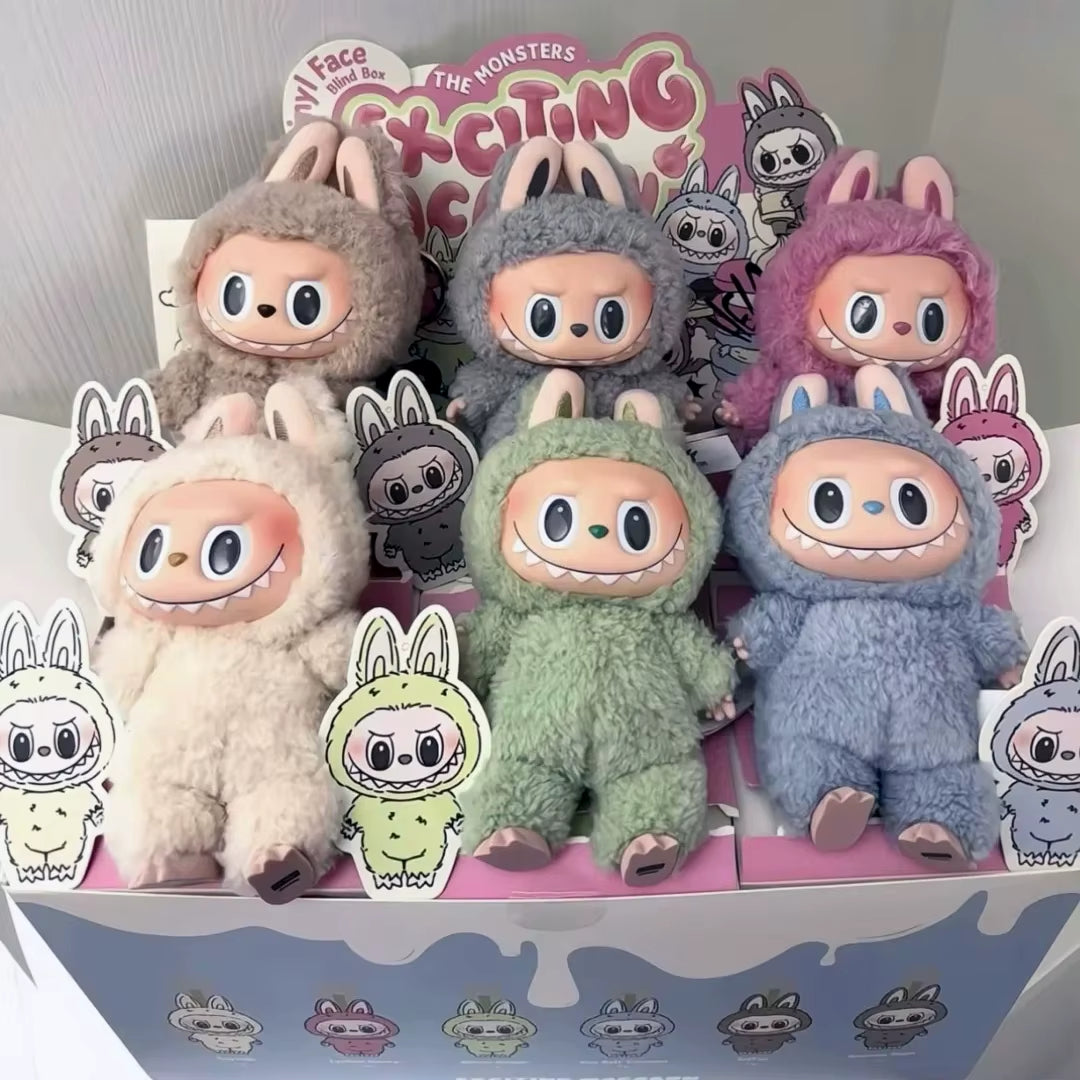 Alice Tienda Labubu Original Heartbeat Macaron Face Series Kawaii Trendy Play Cute Model Mystery Box Collection Toy Girls Gifts