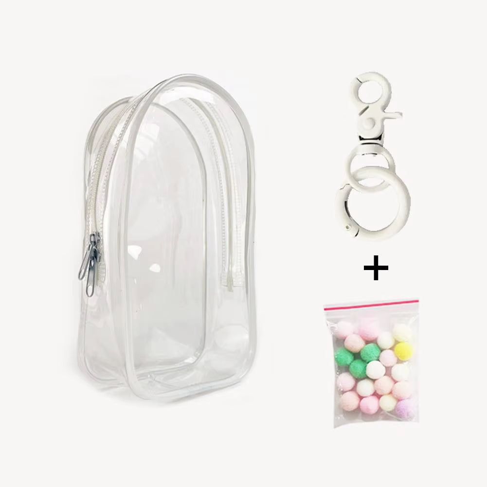 1Pc 19.5*10.5*5Cm Mystery Box Storage Case Doll Organizer Box Square Plush Dolls Display Bag for Labubu Doll Accessories