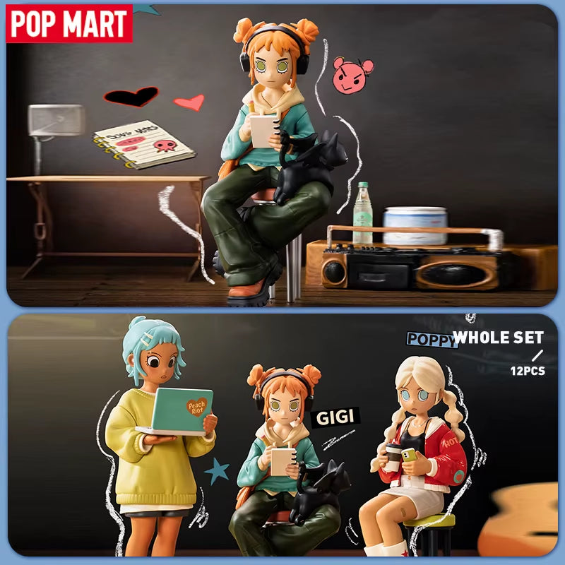 Peach Riot Rise up Series Mystery Box 1PC/12PCS POPMART Blind Box Action Figure Cute Toy